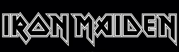 Iron Maiden Logo White