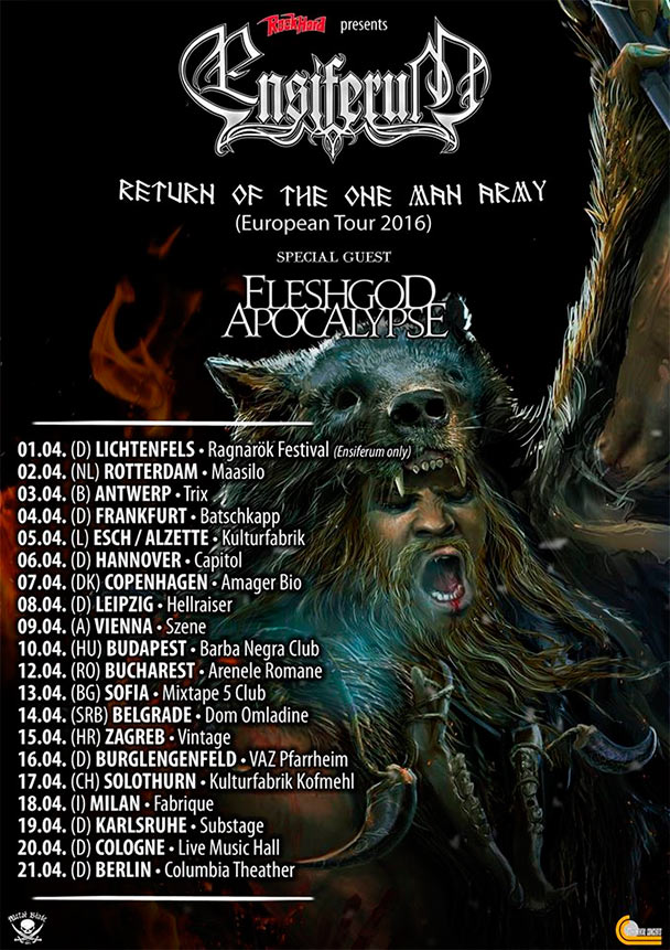 Ensiferum / Fleshgod Apocalypse European Tour | The Circle Pit